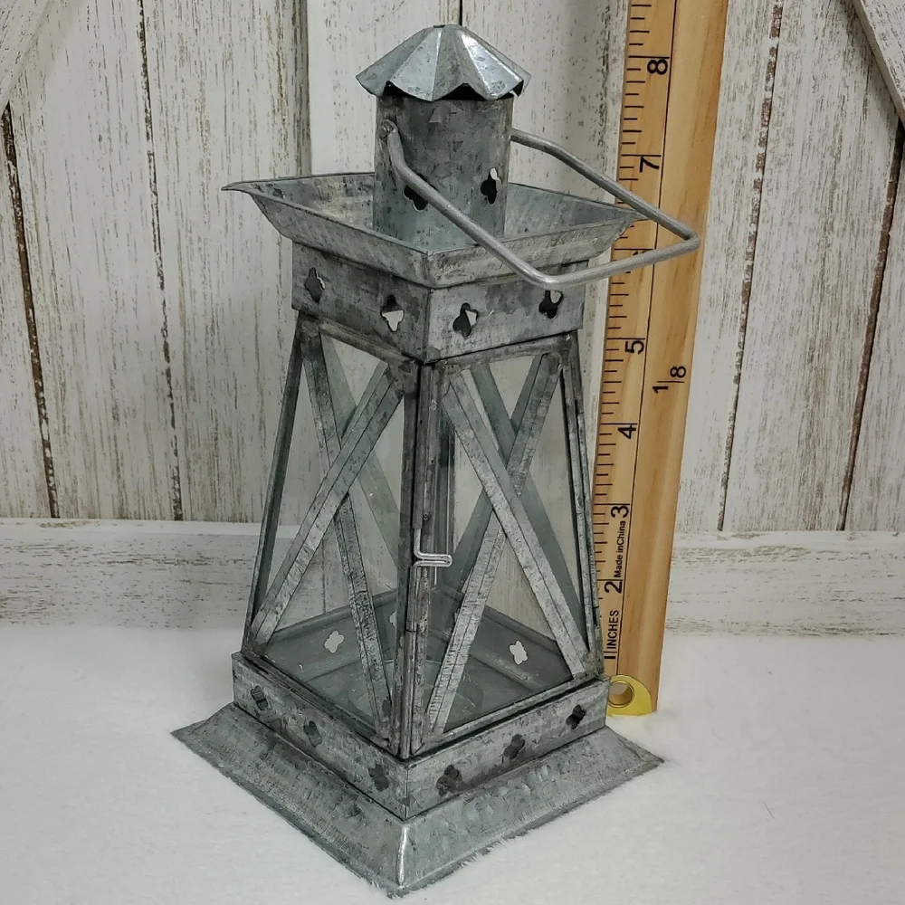 Metal Lantern Beach Coastal Nautical